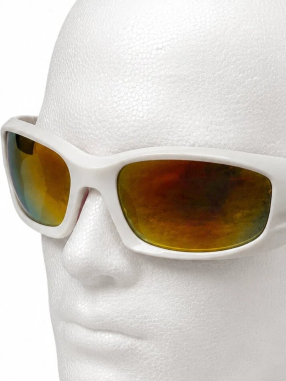 Vintage Panama Jack Wrap Around Sunglasses DG1014 PJD WHITE RED *SOME WEAR*